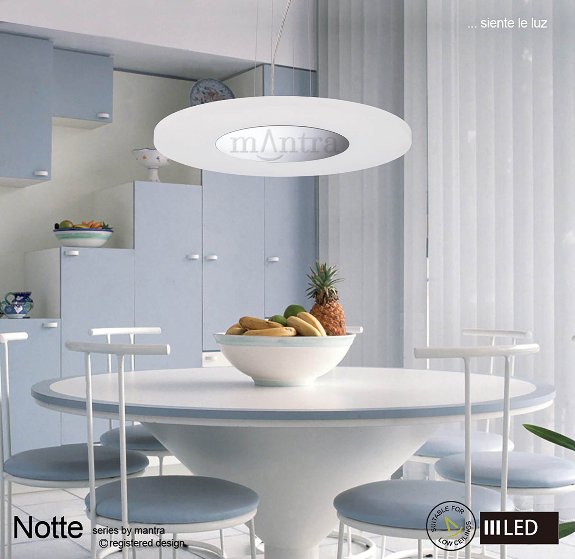 Notte Ceiling Lights Mantra Fusion Single Pendant